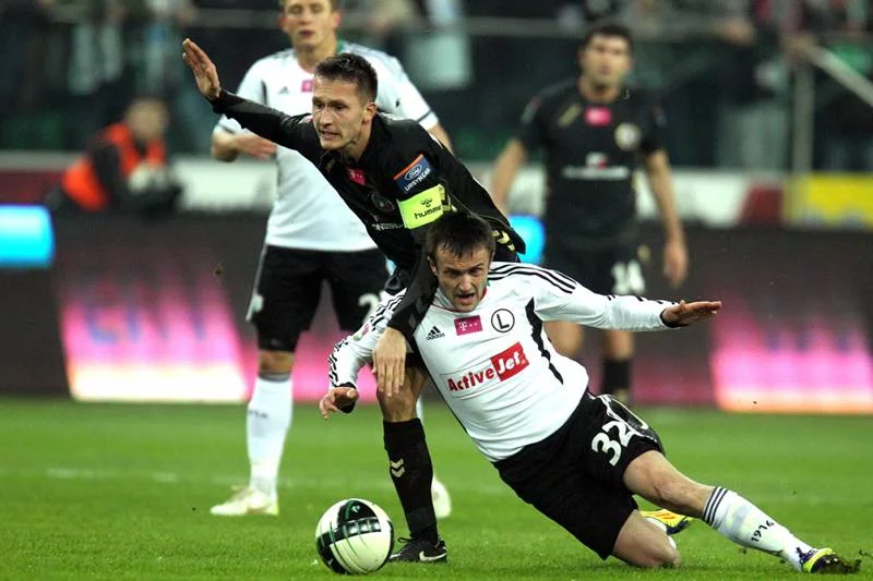 W derbach Legia - Polonia widowiskowych akcji było niewiele