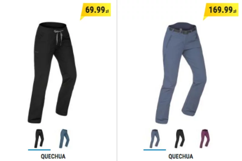 Spodnie na wyjście w góry muszą być wykonane z odpowiedniego materiału