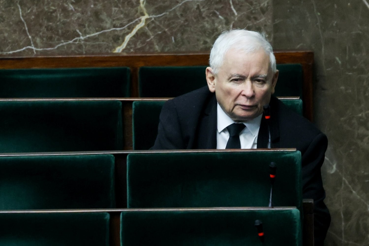 Jarosław Kaczyński w Sejmie.