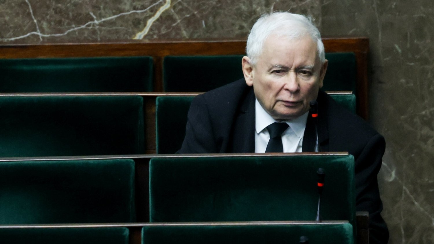 Jarosław Kaczyński w Sejmie.