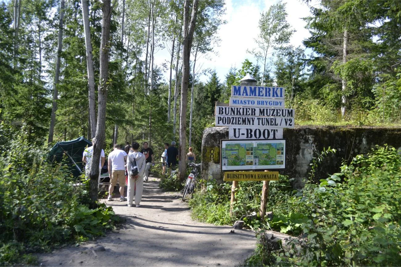 Wejście do bunkrów w Mamerkach