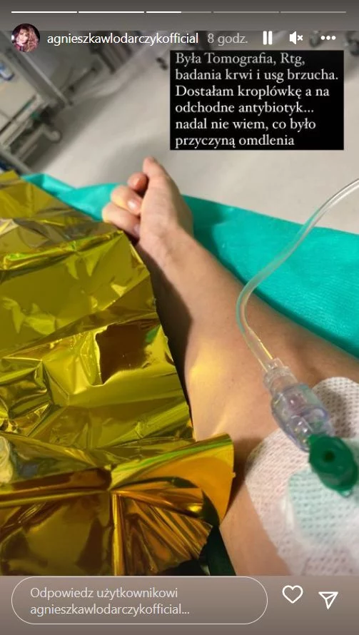 Agnieszka Włodarczyk wylądowała w szpitalu ze złamanym nosem.