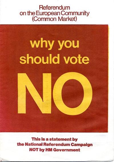 Ulotka dot. referendum w 1975