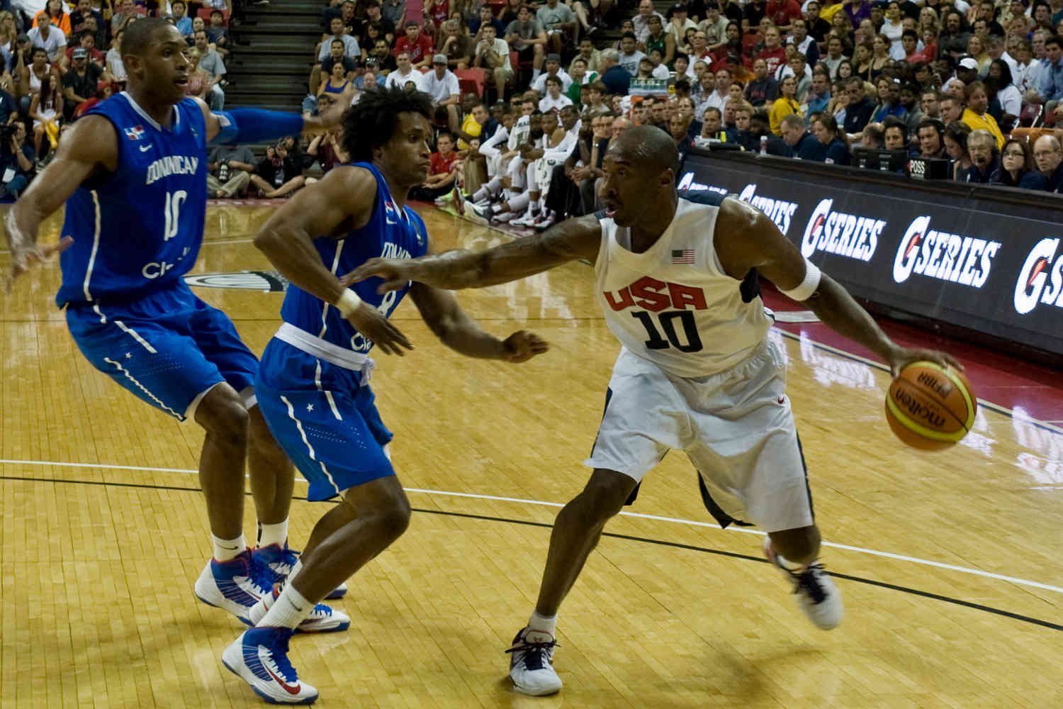 Koby Bryant podczas meczu USA - Dominikana 113:59 (13 VII 2012)