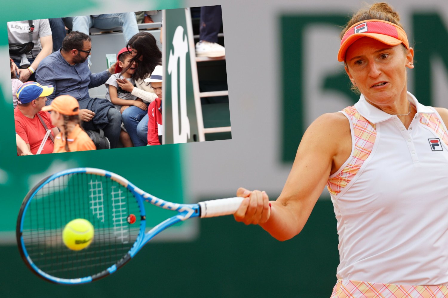 Irina-Camelia Begu trafiła chłopczyka na trybunach rakietą w głowę, na szczęście nic złego się nie stało