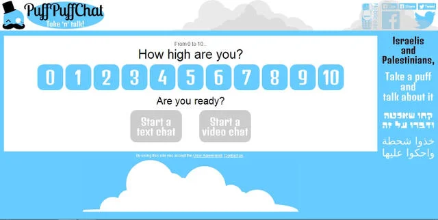 PuffPuffChat działa na podobnej zasadzie, co popularne Chatroulette.