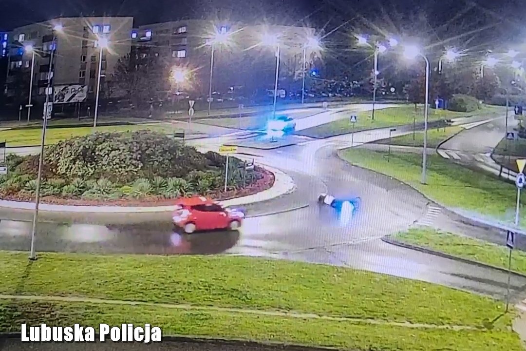 Niebezpieczne zdarzenie drogowe z udziałem rowerzysty w Zielonej Górze