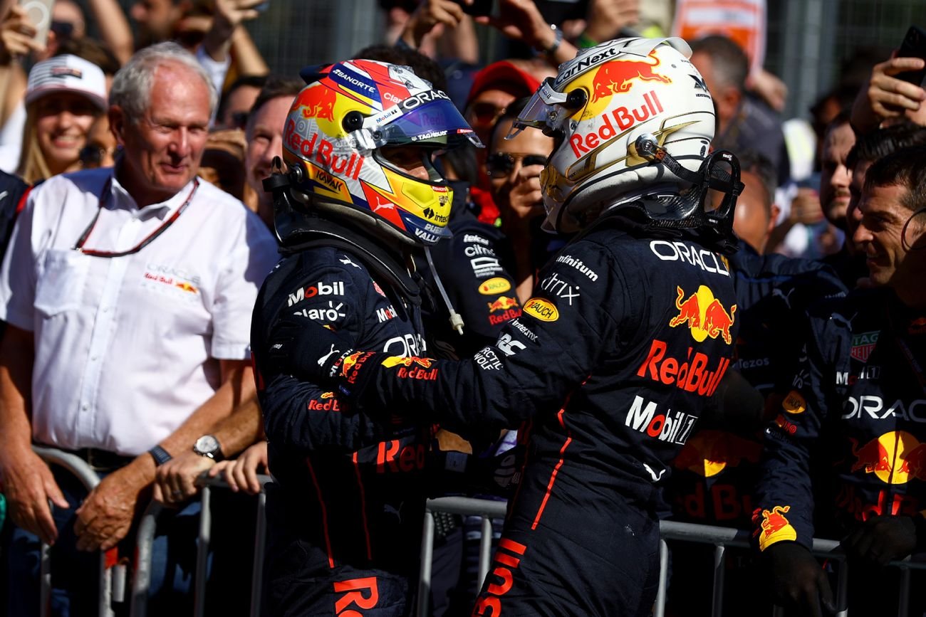 Kierowcy Red Bulla zaczynają dominować w Formule 1, w niedzielę wygrał Max Verstappen przed Sergio Perezem