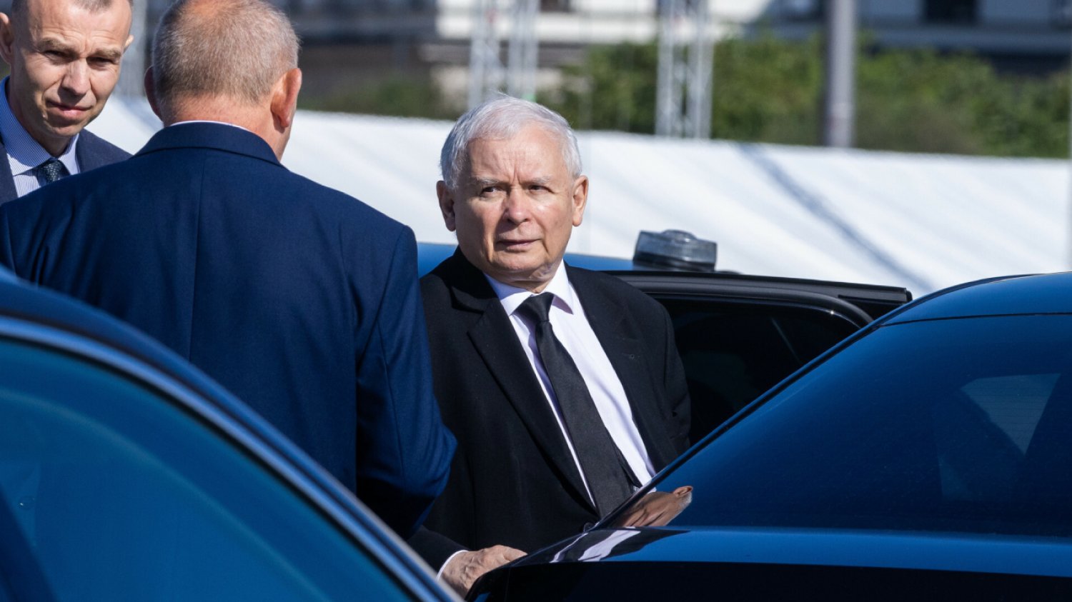 Kaczyński w Janowie Lubelskim na zamkniętym spotkaniu. Były manifestacje