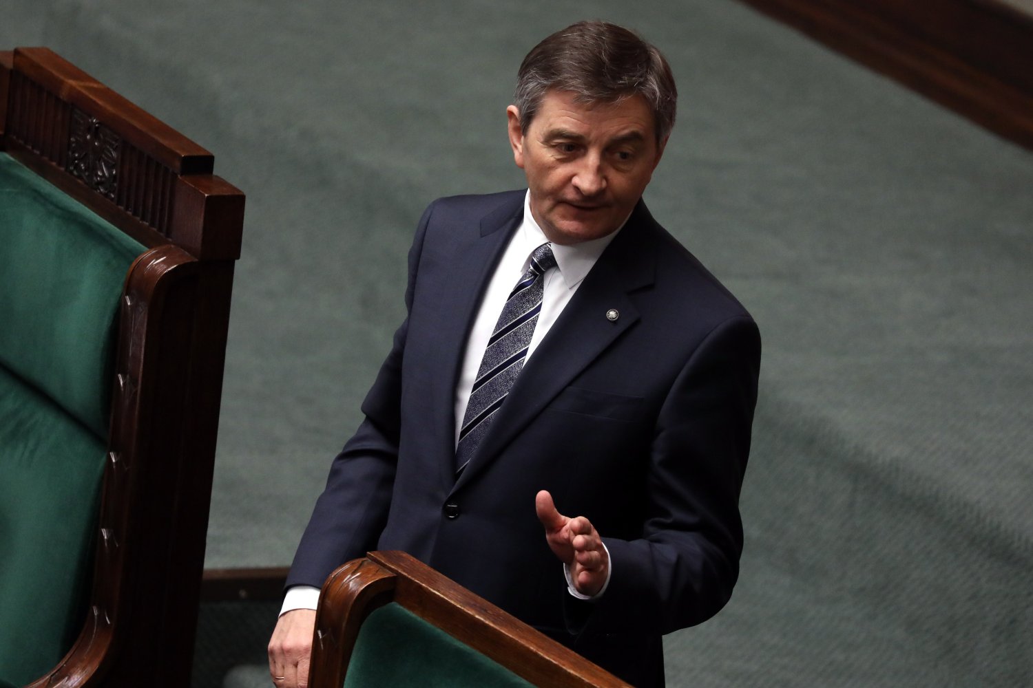 Marek Kuchciński nie był w aucie, którego kierowca spowodował kolizję.