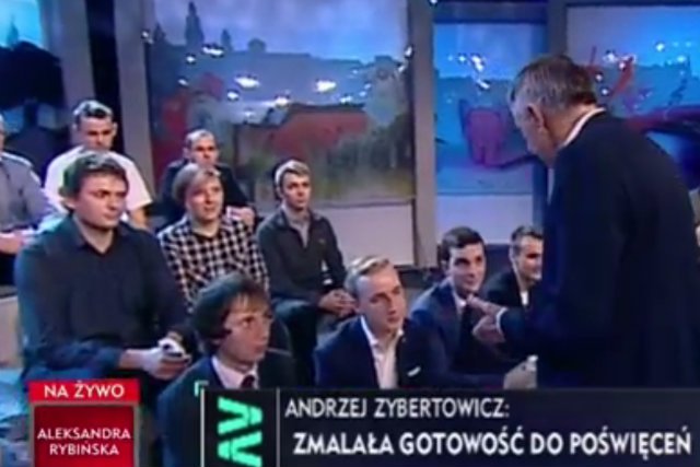 Andrzej Zybertowicz zdenerwował się na młodego działacza Partii Wolność po pytaniu o 500+.
