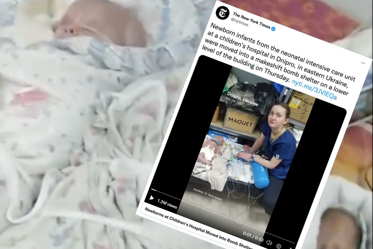 Nagranie ze szpitala w Dnieprze.