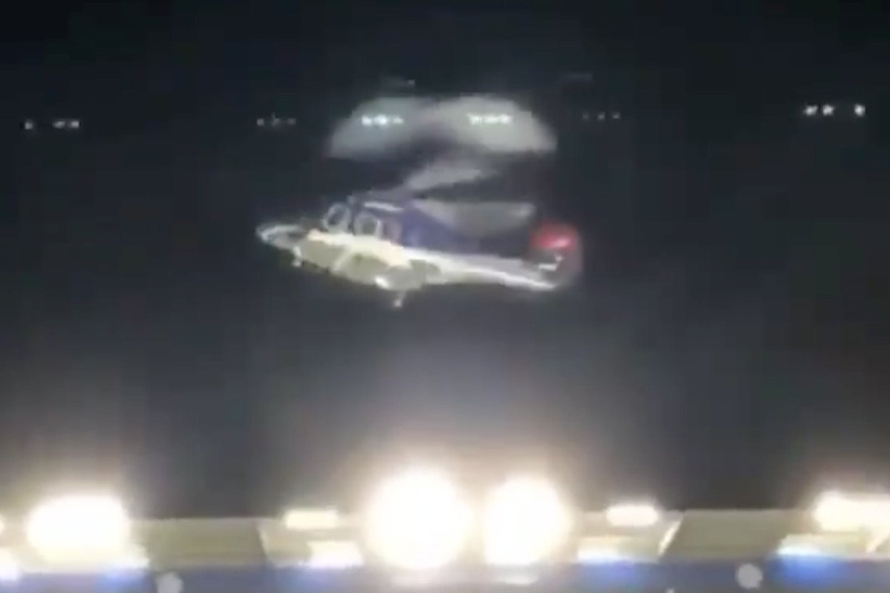 Śmigłowiec runął na ziemię niedługo po starcie.