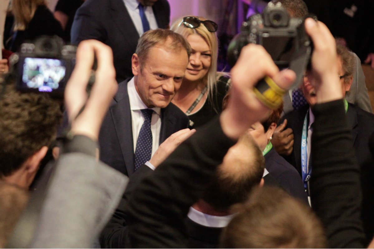 Donald Tusk skomentował w Poznaniu słowa Leszka Jażdżewskiego o Kościele w Polsce.