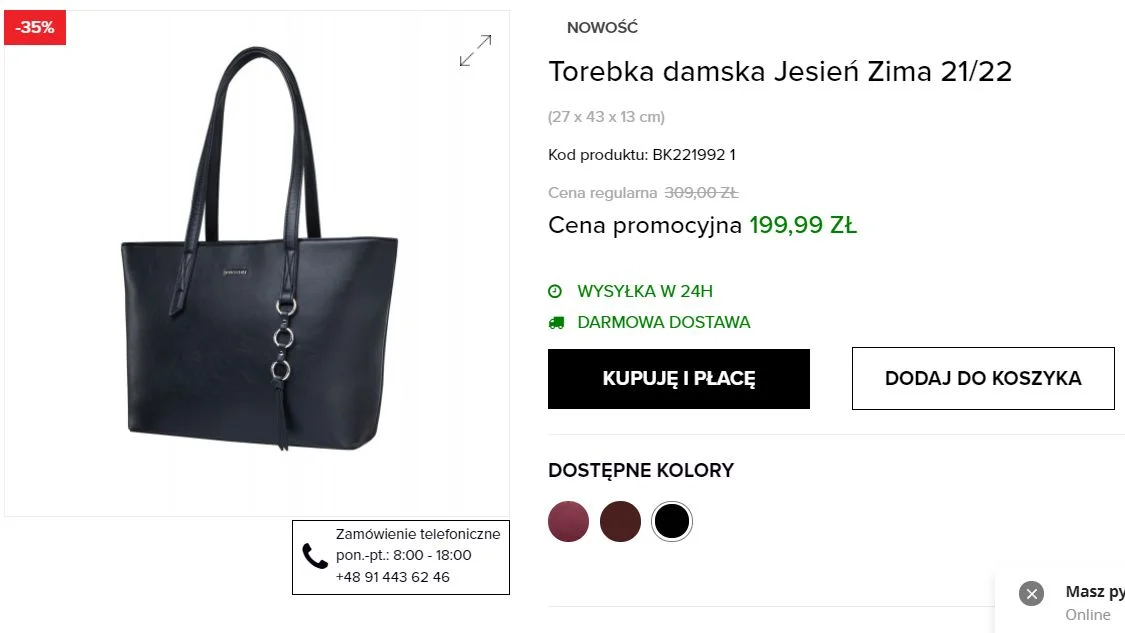 Duże torebki Puccini opłaca się kupować w Biedronce