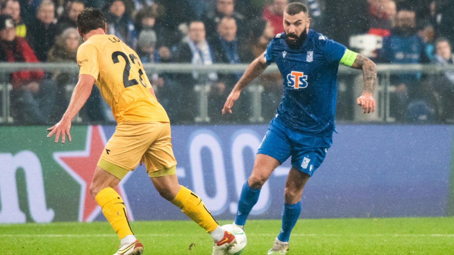 Mikael Ishak dał kluczowego gola w rywalizacji mistrzów Polski, którzy awansowali do 1/8 finału Ligi Konferencji.