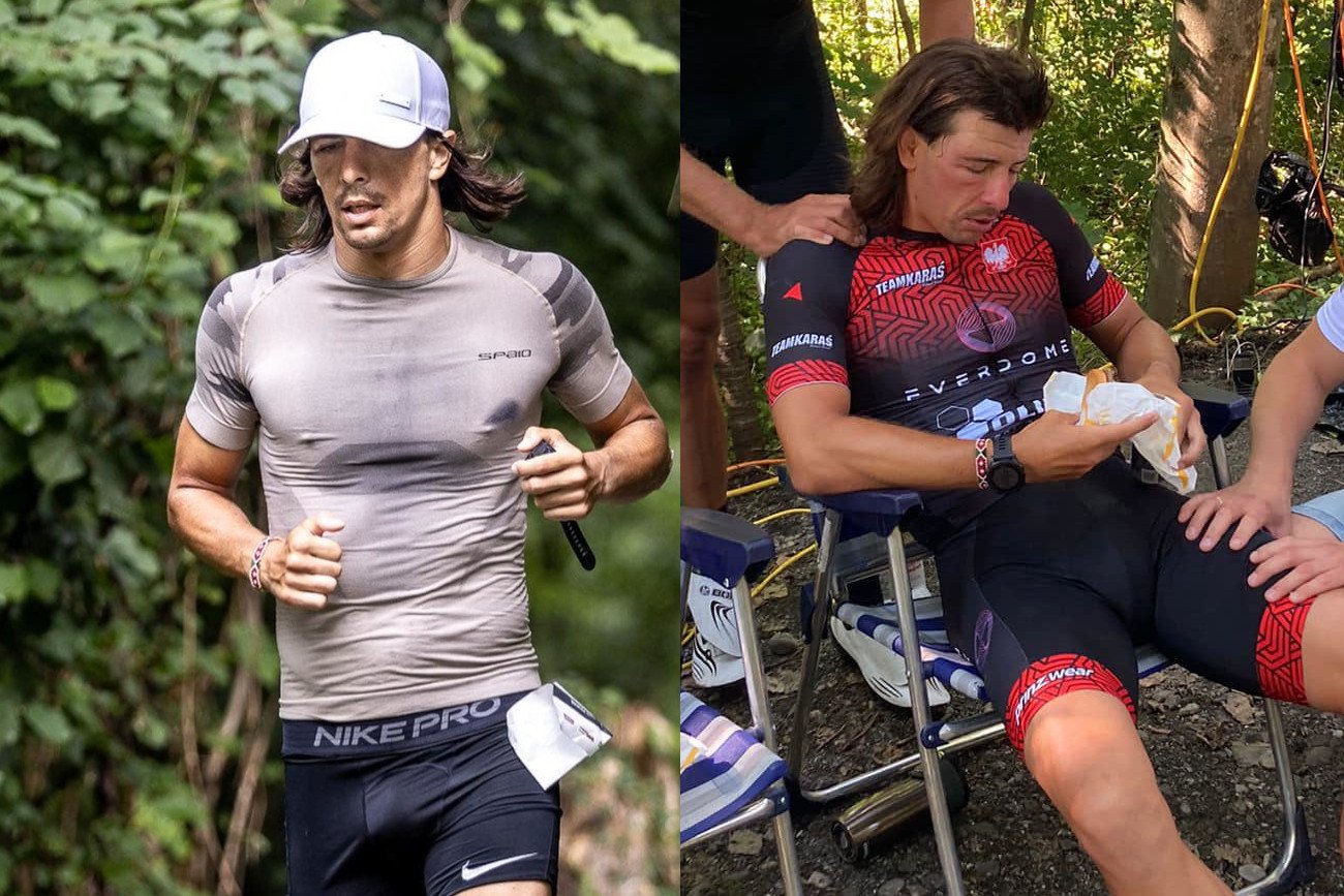 Robert Karaś prowadzi w 10-krotnym Ironmanie.