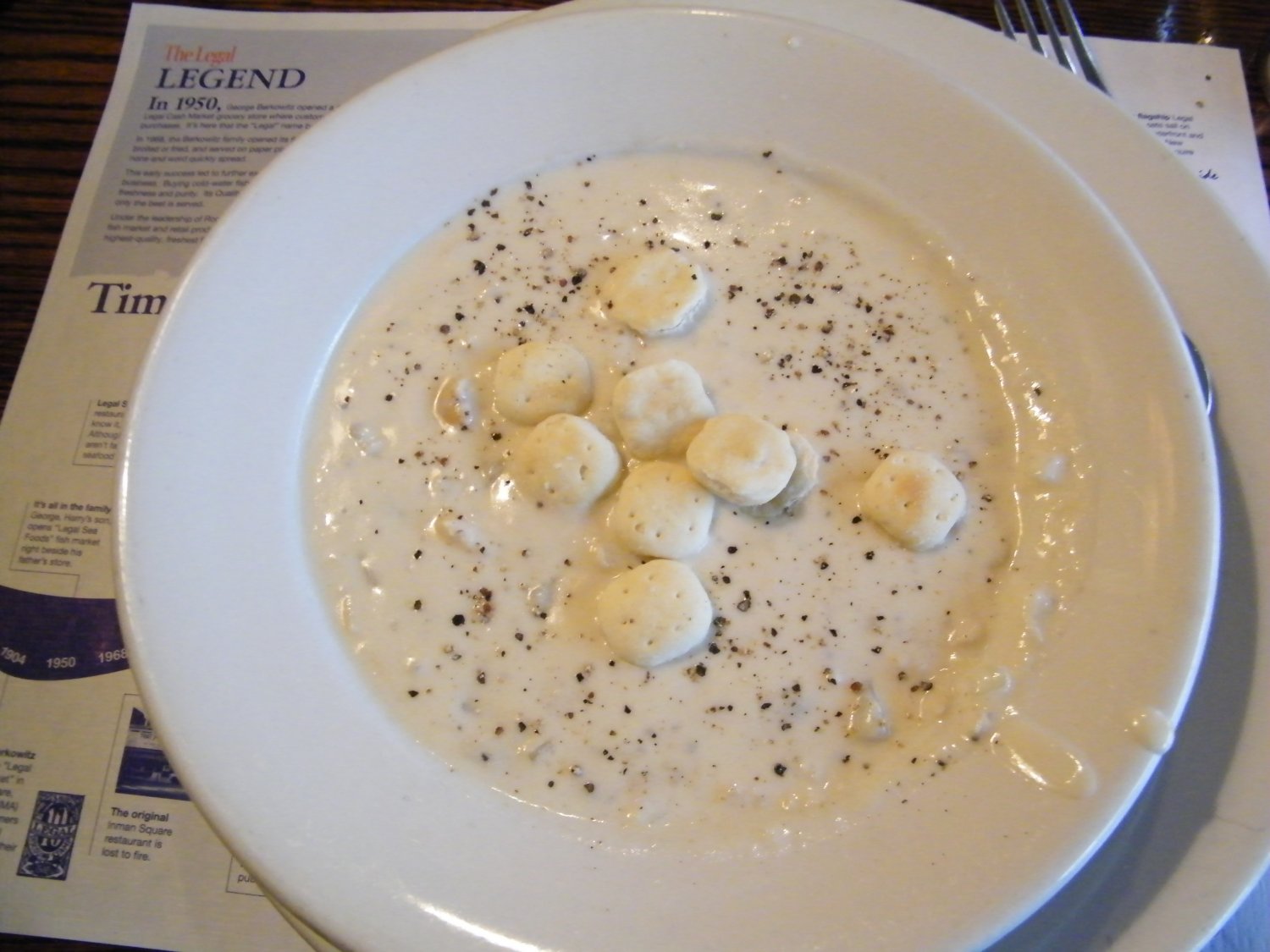Clam chowder- zupa małżowa.