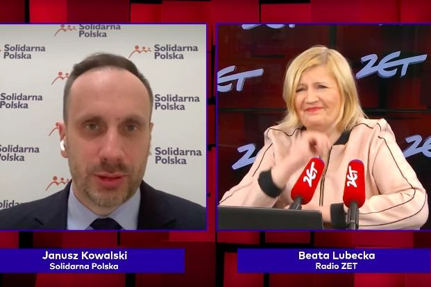Janusz Kowalski (SP) był gościem Beaty Lubeckiej w Radiu Zet. Zapytała go o wady Zbigniewa Ziobry. Odpowiedź ją rozbawiła.
