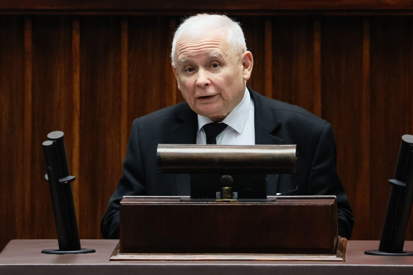 Jarosław Kaczyński w Sejmie.