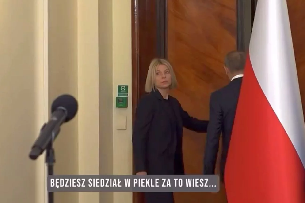 "Będziesz siedział w piekle". Niecodzienna reakcja na pytanie do Tuska