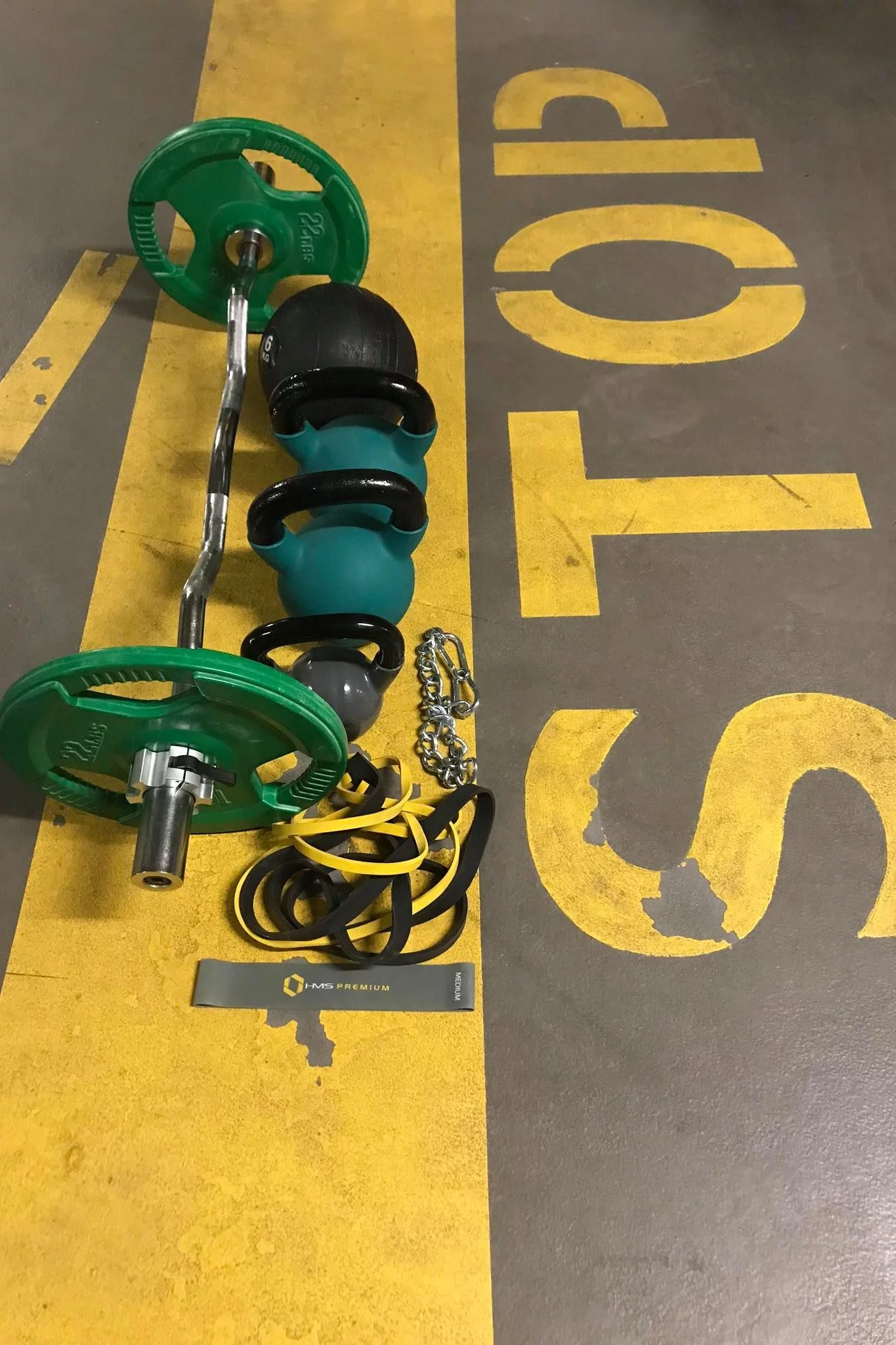 Trening na parkingu podziemnym