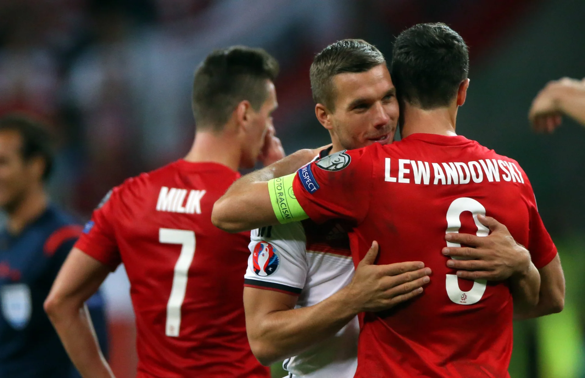 Podolski w barwach reprezentacji Niemiec kilka razy mierzył się z Polską.