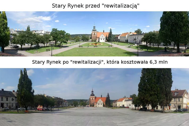 W internecie rozpętała się burza o "zabetonowanie" rynku we Włocławku w ramach inwestycji za ponad 6 mln zł.