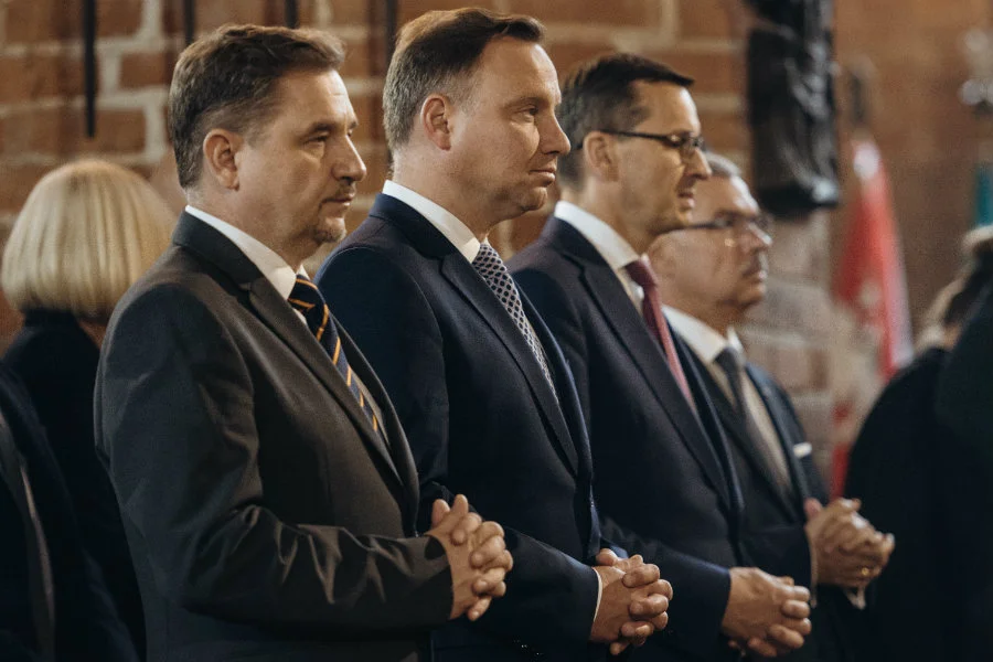 Prezydent Andrzej Duda wygłosił nacechowane politycznie przemówienie.
