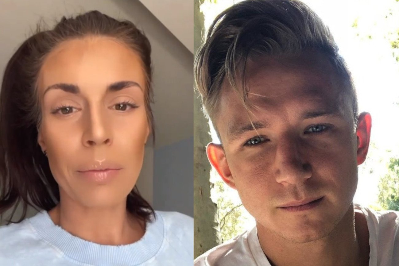 Magdalena Stępień uderza w Jakuba Rzeźniczaka.