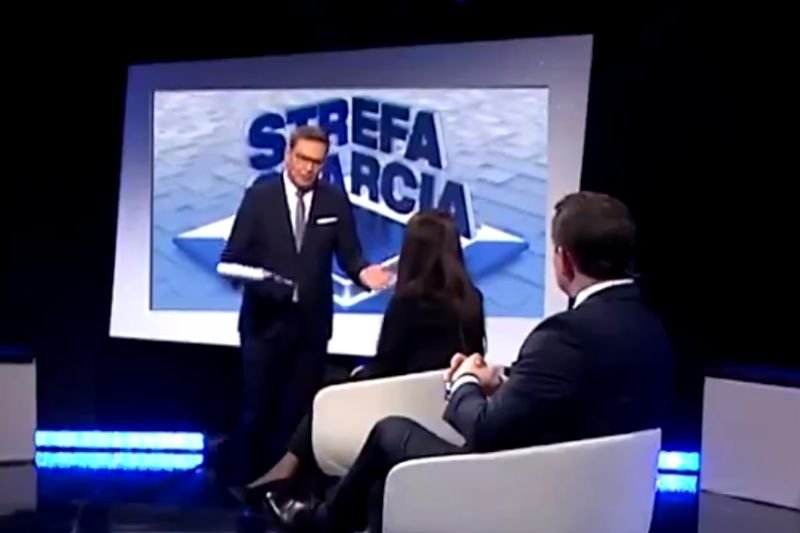 Michał Adamczyk "rozmawia" z Renatą Niewitecką.