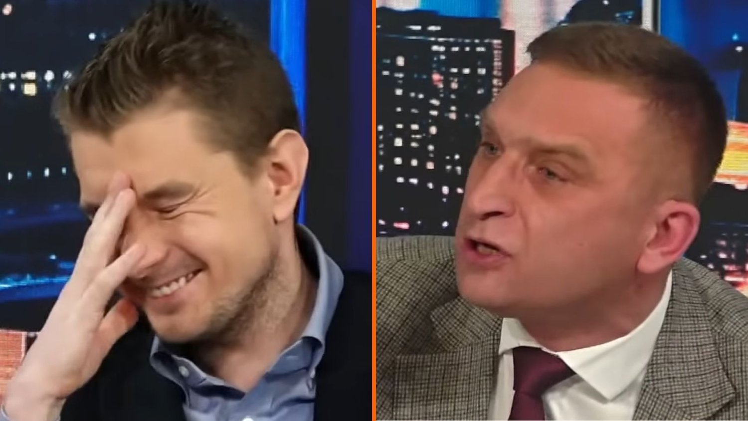 Bąkiewicz urządził scenę w telewizji. Zaczął śpiewać o miejscach intymnych