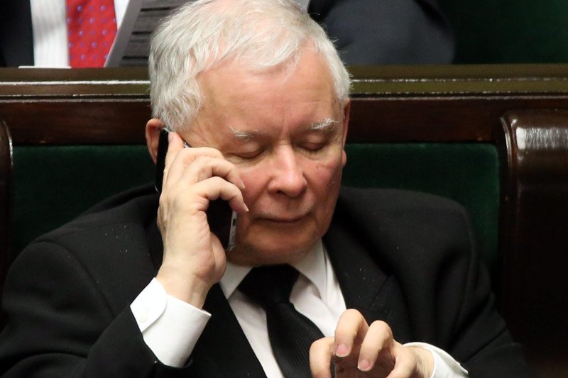 Prezes PiS Jarosław Kaczyński podczas posiedzenia Sejmu. Zdjęcie ilustracyjne.