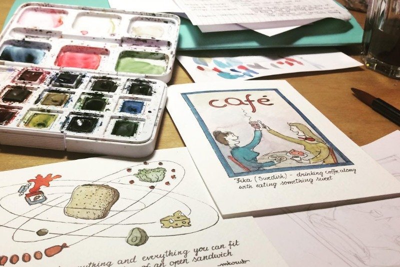 Monika Kozub wymyśliła coś bardzo oryginalnego. Rysuje i opisuje słowa, których nie da się przetłumaczyć na polski