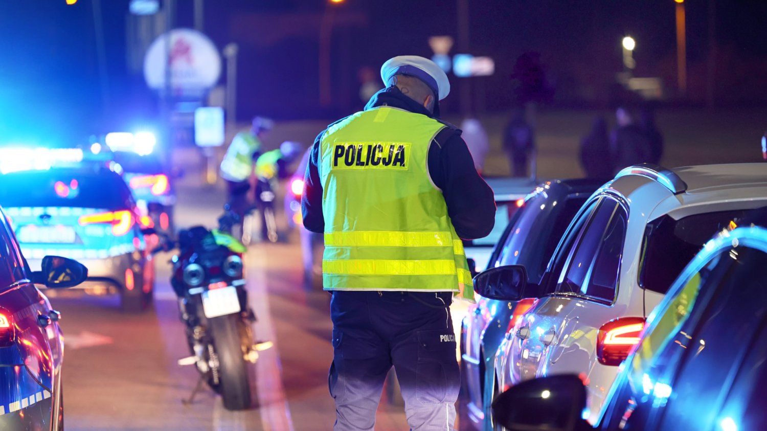 Kontrola drogowa policji