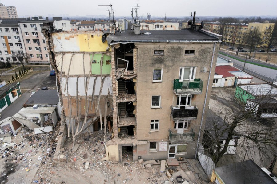 Tomasz J., podejrzanie o dokonanie wybuchu kamienicy w Poznaniu, usłyszał zarzuty.