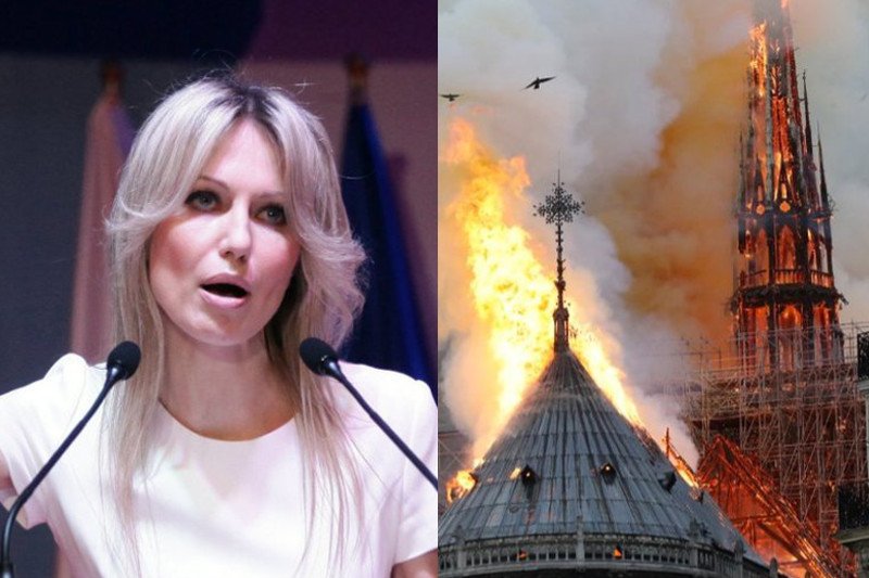 Magdalena Ogórek o pożarze Katedry Notre Dame: przybędzie nowy meczet.