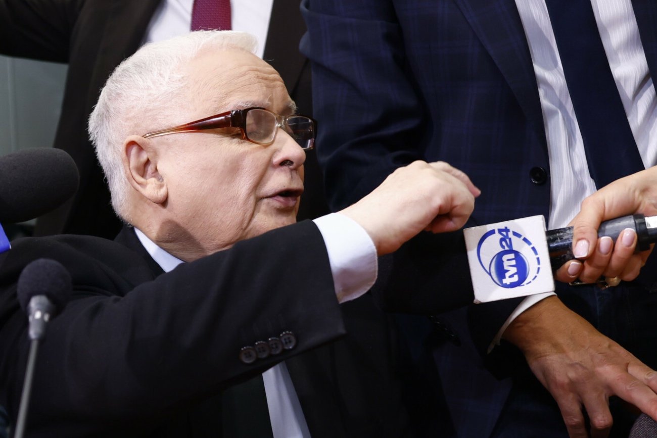 Jarosław Kaczyński nie wytrzymał po pytaniu dziennikarza TVN24.