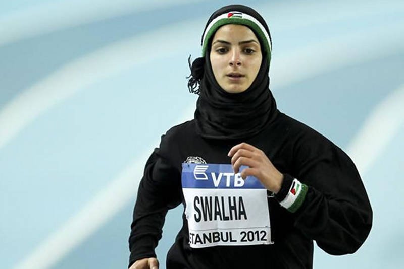 Swalha Woroud - palestyńska biegaczka, od której dużo szybciej biegają polskie juniorki