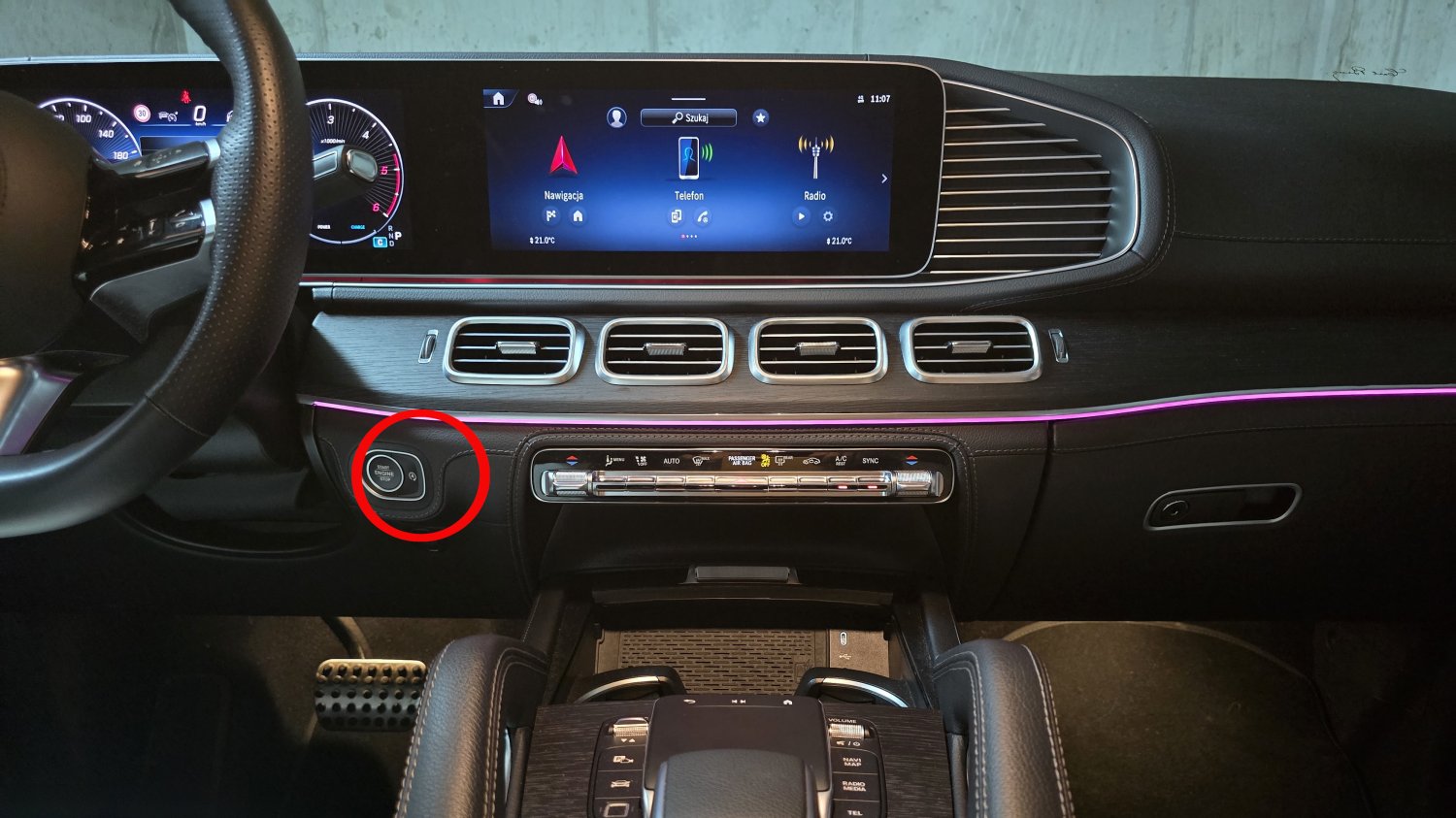 Wnętrze Mercedesa