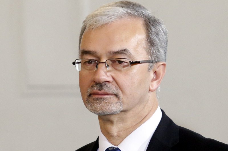 Minister Inwestycji i Rozwoju Jerzy Kwieciński podczas uroczystości rekonstrukcji rzadu