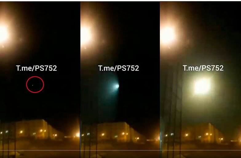 moment uderzenia w samolot przez rakietę