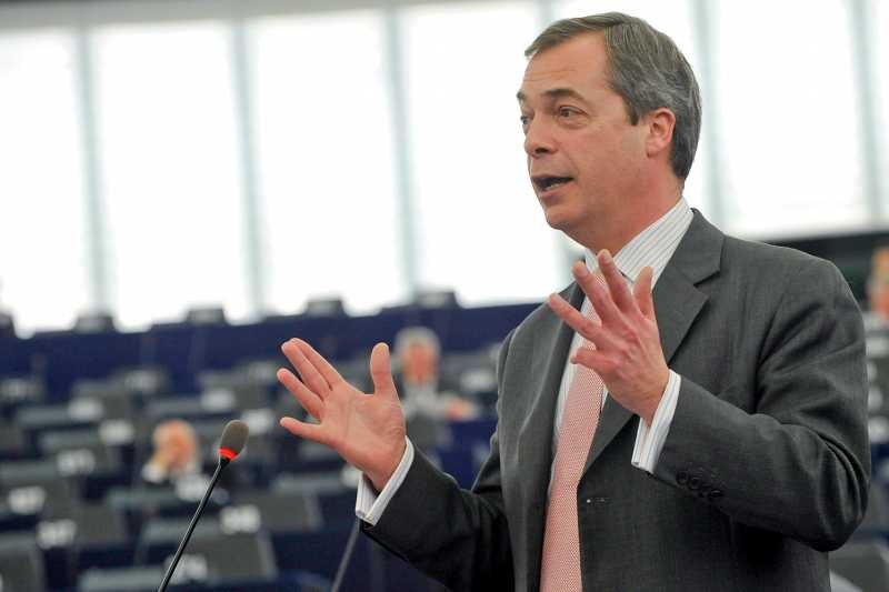 Nigel Farage, poseł do Parlamentu Europejskiego, przewodniczący Partii Niepodległości Zjednoczonego Królestwa
