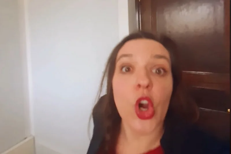 Klaudia Jachira szukała posłów z PiS-u na korytarzach Sejmu.