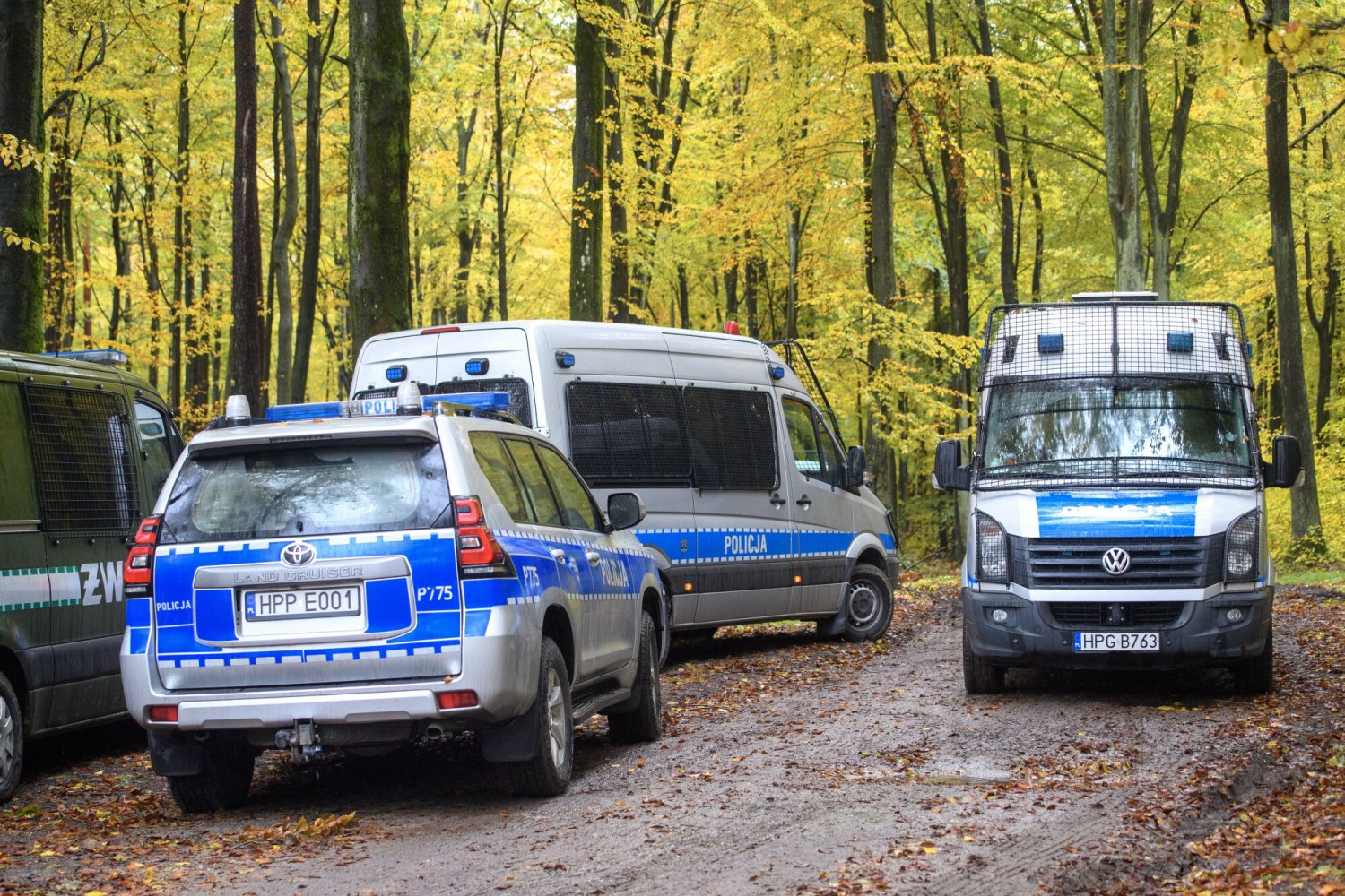 Podczas obławy na Grzegorza Borysa doszło do wypadku.