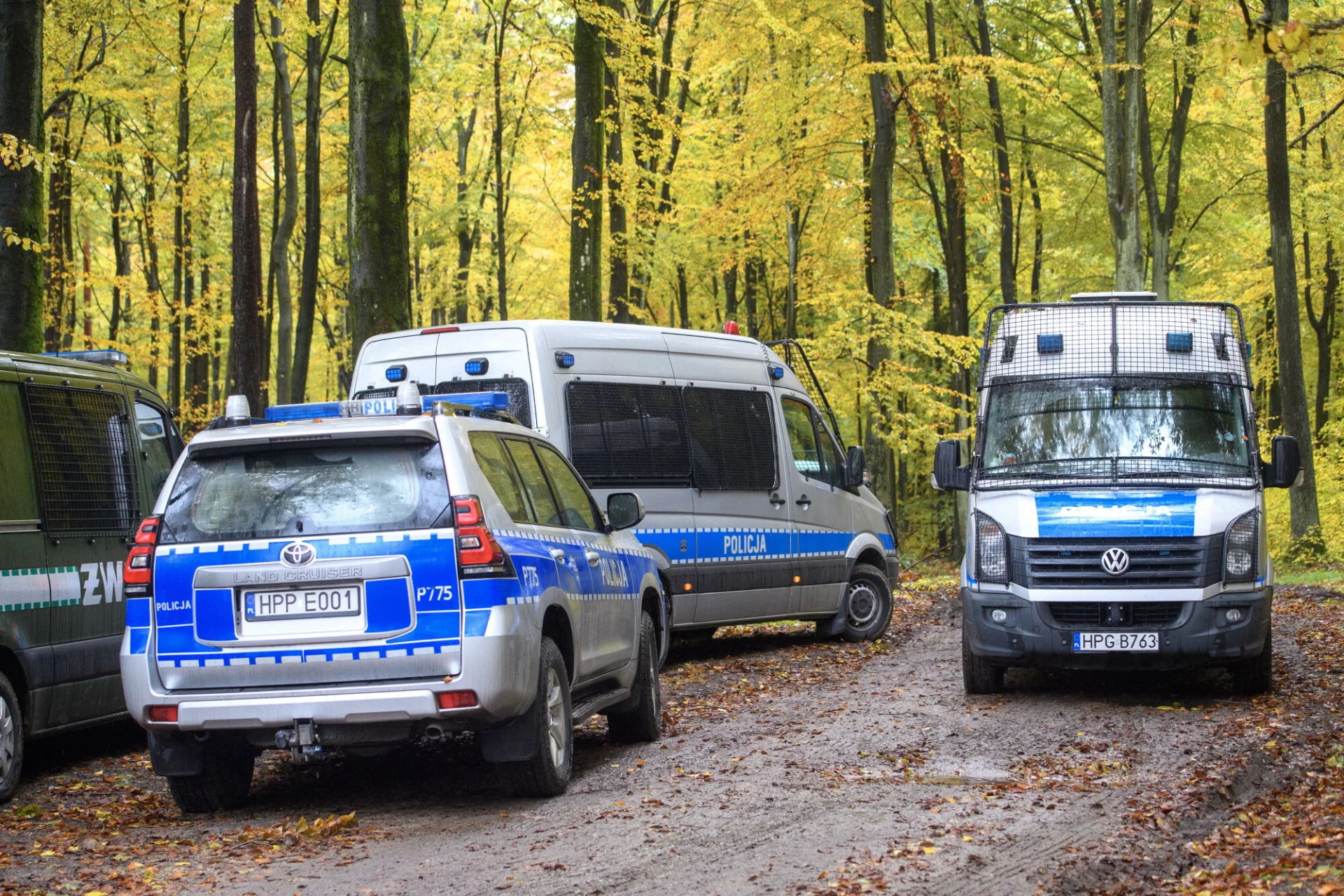 Podczas obławy na Grzegorza Borysa doszło do wypadku.