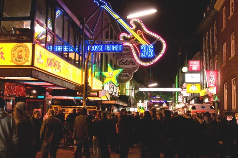 Hamburg, ulica Reeperbahn