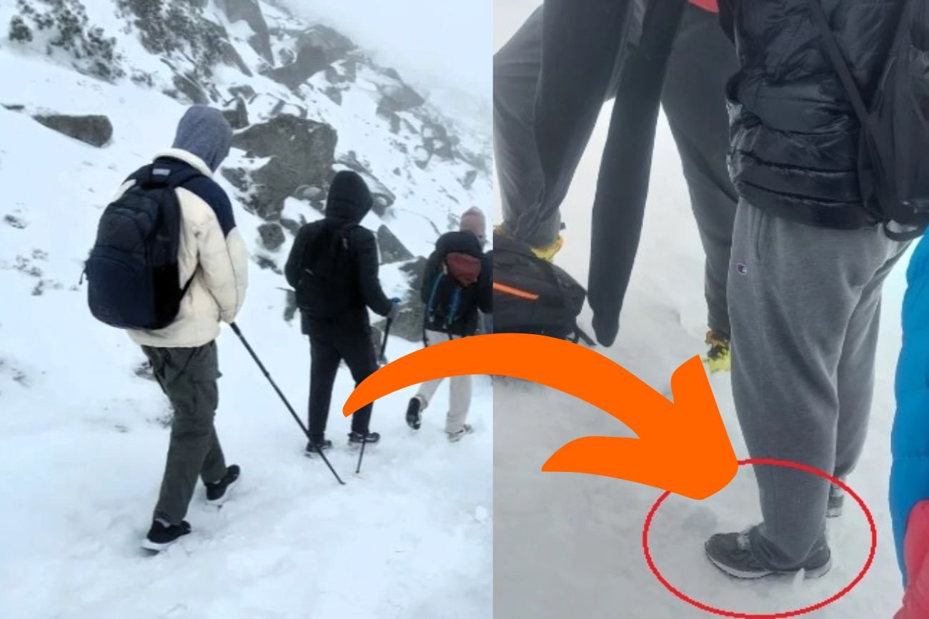 Warunki na Śnieżce pokonały turystów