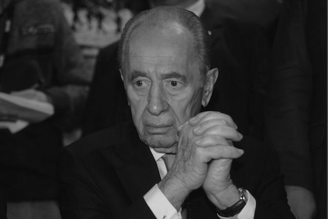 Szymon Peres podczas wizyty w Polsce w 2008 r.