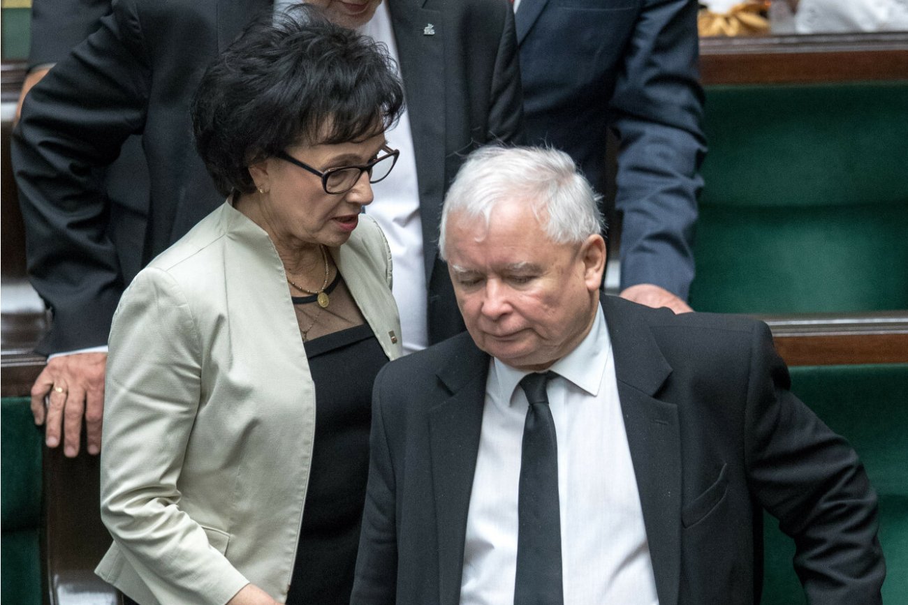 Elżbieta Witek obroniła Kaczyńskiego? Nie odpowie za "dawanie w szyję"